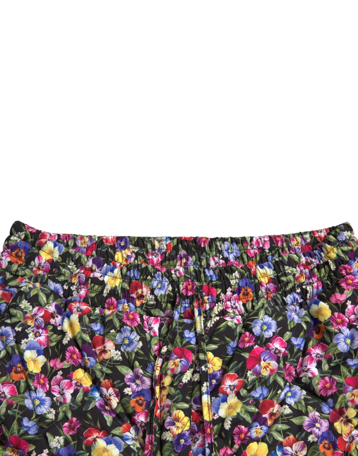 Dolce & Gabbana Multicolor Floral High Waist Shorts