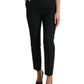 Dolce & Gabbana Black High Waist Tapered Pants