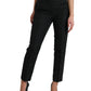 Dolce & Gabbana Black High Waist Tapered Pants