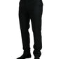 Dolce & Gabbana Black Wool Slim Fit Formal Trouser Dress Pants