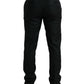 Dolce & Gabbana Black Wool Slim Fit Formal Trouser Dress Pants