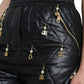 Dolce & Gabbana Black Embellished High Waist Hot Pants Shorts