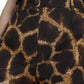 Dolce & Gabbana Brown Giraffe High Waist Shorts