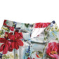 Dolce & Gabbana Multicolor Floral High Waist Wide Leg Pants