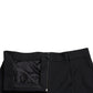 Dolce & Gabbana Black Wool High Waist Straight Pants