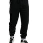 Dolce & Gabbana Black Cotton Logo Sweatpants Jogging Pants