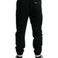 Dolce & Gabbana Black Cotton Logo Sweatpants Jogging Pants