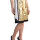 Dolce & Gabbana Gold Metallic High Waist Shorts