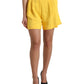 Dolce & Gabbana Yellow Viscose High Waist Bermuda Shorts