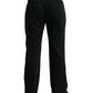 Dolce & Gabbana Black Wool Formal Straight Fit Dress Pants