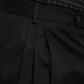 Dolce & Gabbana Black Cotton Stretch Cargo Bermuda Shorts