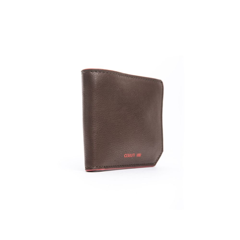 Cerruti 1881 Brown CALF Leather Wallet