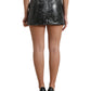 Dolce & Gabbana Black Cotton Blend High Waist Mini Skirt