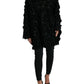 Dolce & Gabbana Black Sequined Embellished Pullover Sweater