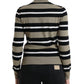 Dolce & Gabbana Multicolor Stripes Logo Turtle Neck Pullover Sweater