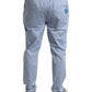 Dolce & Gabbana Light Blue Cotton Stretch Jogger Pants