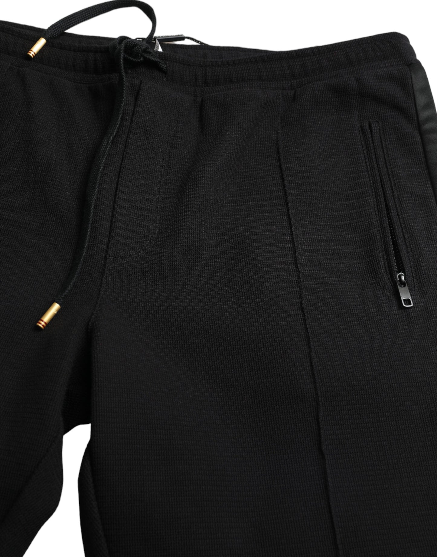 Dolce & Gabbana Black Cotton Skinny Jogger Sweatpants Pants