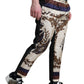 Dolce & Gabbana Multicolor Heraldic Skinny Men Pants