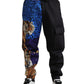 Dolce & Gabbana Black Tiger Print Cargo Jogger Pants