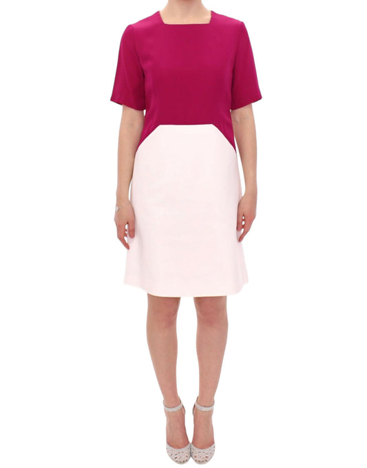 CO|TE White Pink Robot Shift Dress