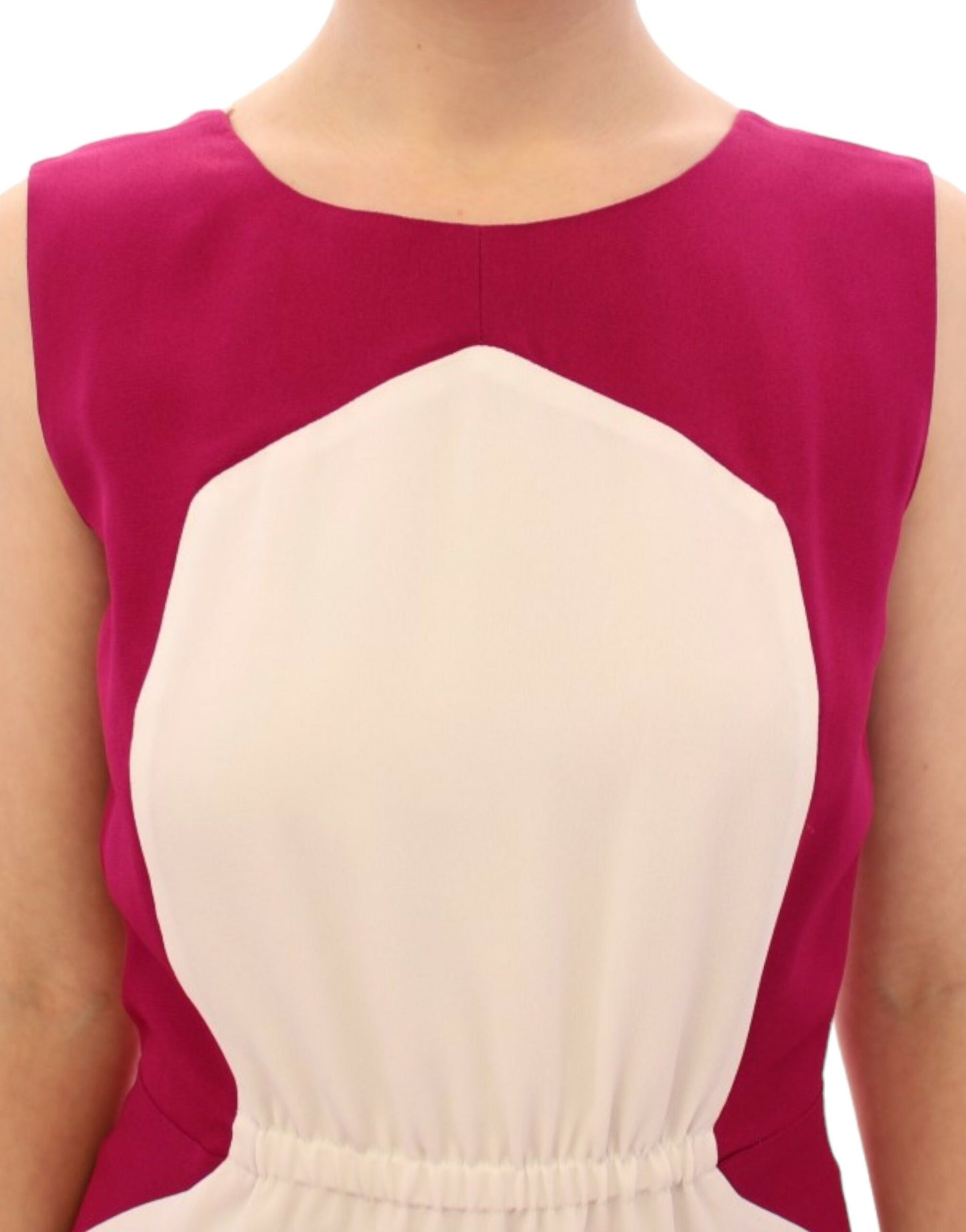 CO|TE White Pink Lindsay Shift Dress