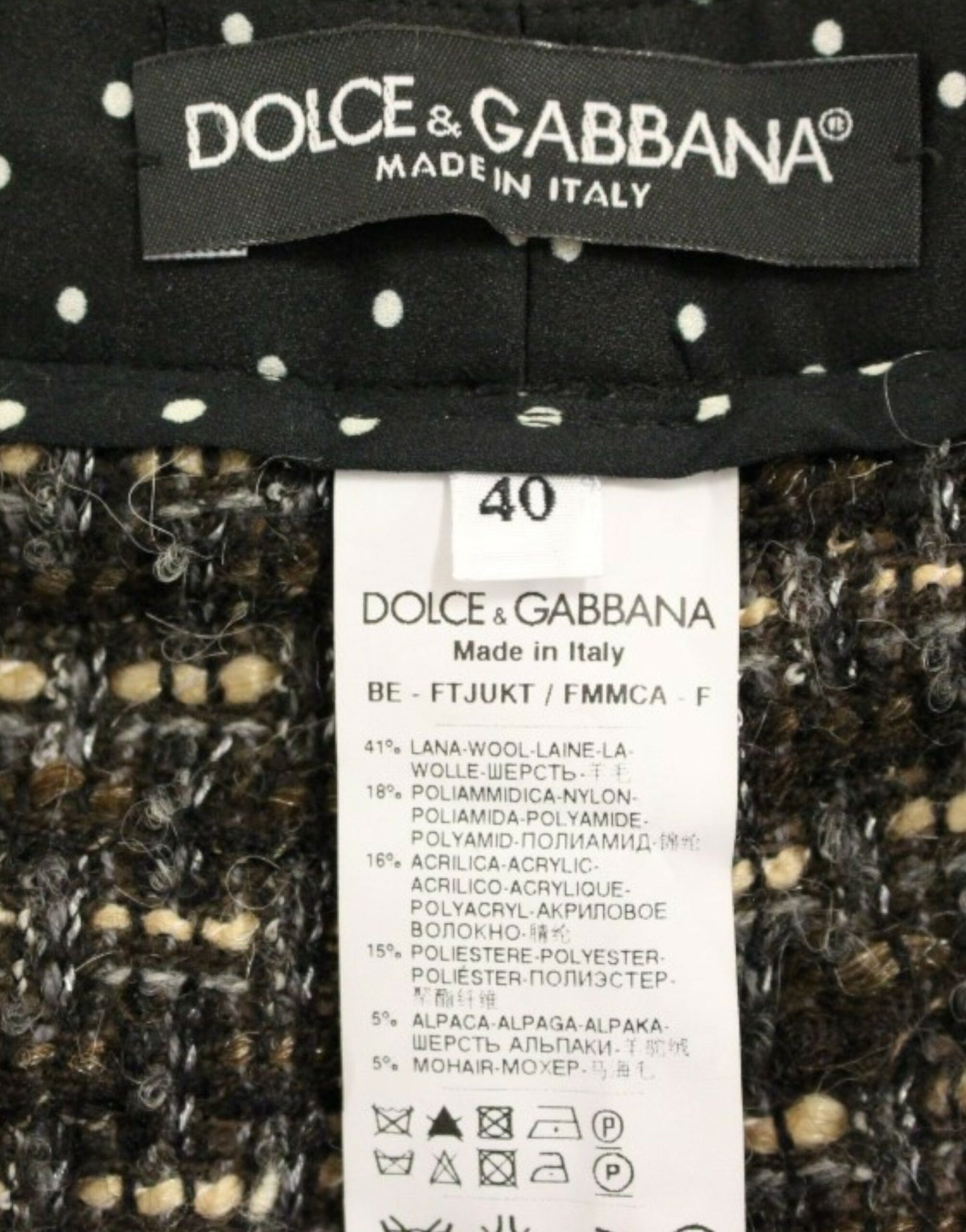 Dolce & Gabbana Multicolor Wool Shorts