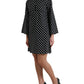 Dolce & Gabbana Black White Polka Dot Shift Dress