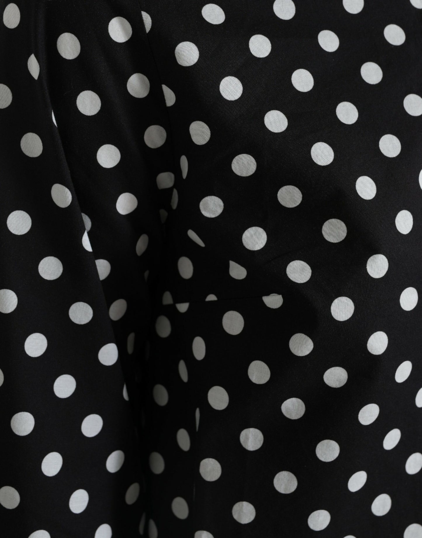 Dolce & Gabbana Black White Polka Dot Shift Dress