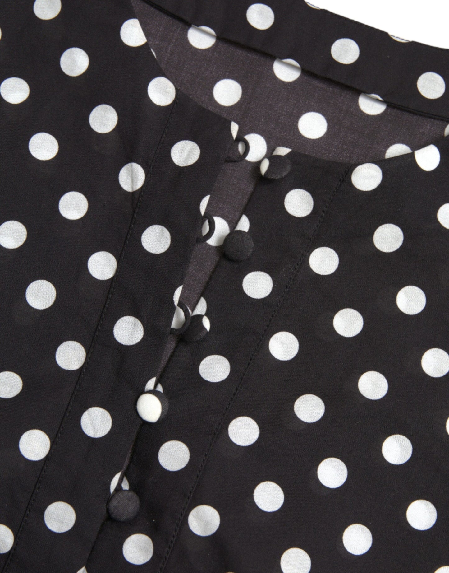 Dolce & Gabbana Black White Polka Dot Shift Dress