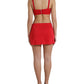 Dolce & Gabbana Red Cutout Bodycon Dress