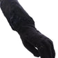 Dolce & Gabbana Black Lace Wool Lambskin Fur Elbow Gloves