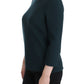 Dolce & Gabbana Green 3/4 sleeve wool blouse