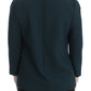 Dolce & Gabbana Green 3/4 sleeve wool blouse