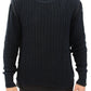 Dolce & Gabbana Blue Runway Netz Pullover Netted Sweater