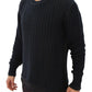 Dolce & Gabbana Blue Runway Netz Pullover Netted Sweater