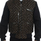 Dolce & Gabbana Black Gold Sequined Goatskin Jacket