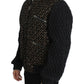 Dolce & Gabbana Black Gold Sequined Goatskin Jacket