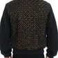 Dolce & Gabbana Black Gold Sequined Goatskin Jacket