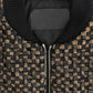 Dolce & Gabbana Black Gold Sequined Goatskin Jacket