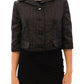 Dolce & Gabbana Elegant Black Bolero Shrug Jacket