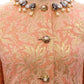 Dolce & Gabbana Pink Silk Brocade Crystal Jacket Coat