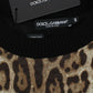 Dolce & Gabbana Leopard Print Crewneck Short Sweater