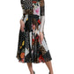 Dolce & Gabbana Multicolor Patchwork Floral Leopard Dress