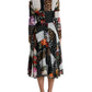 Dolce & Gabbana Multicolor Patchwork Floral Leopard Dress