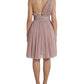 Dolce & Gabbana Pink One Shoulder Pleated Lame Tulle Dress