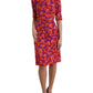 Dolce & Gabbana Vibrant Floral Silk Charmeuse Dress