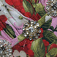 Dolce & Gabbana Multicolor Floral Crystal Embellished A-line Dress