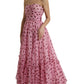 Dolce & Gabbana Chic Pink Polka Dot Strapless Silk Dress