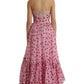 Dolce & Gabbana Chic Pink Polka Dot Strapless Silk Dress