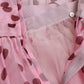 Dolce & Gabbana Chic Pink Polka Dot Strapless Silk Dress